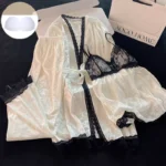 kf-S572078fed0934cf68dbe2b1ac4bf3467j-Velvet-3PCS-Pajamas-Set-Sleepwear-White-Lace-Patchwork-Loungewear-Warm-Women-Home-Clothes-Loose-Nightwear-Cami