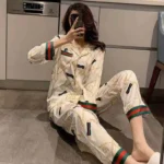 kf-S71ddaa773c3344ad8e53ebbd949ec720O-2024-Pajama-Women-s-Spring-summer-Instagram-Korean-Edition-Women-s-Silk-Long-Sleeved-Plus-Size