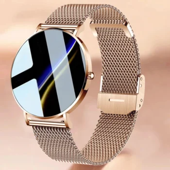 2024 New Ultra Thin Smart Watch Women 1.36" AMOLED 360*360 HD Pixel Display Always Show Time Call Reminder Smartwatch Ladies+Box
