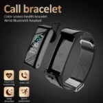 kf-Hcf062d9bddfb4d5c93185fd28b5777d5U-Fashion-2-In-1-Smart-Wristbands-With-Bluetooth-Earphone-Fitness-Bracelet-Band-Voice-callsHeart-Rate-Monitor