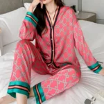 kf-S42ee7326c22b4b999c250d63a3a62803P-Ladies-Pajamas-Spring-Autumn-Faux-Silk-Pajama-Sets-Long-Sleeve-Cardigan-Sleepwear-Luxury-Women-s-Pijamas