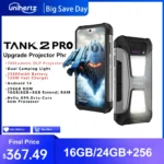 Unihertz tank 2 Pro 8849 rugged phone with projector 100MP 24GB 256GB Android 14 100MP NFC 120W Helio G99 23800mAh