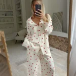 kf-S252f3ddfd7ee40f79c93b92494536cffA-NHKDSASA-Women-s-Love-Print-Cotton-Pajamas-Single-Breasted-Pocket-Sleepwear-Lapel-Long-Sleeve-Women-s