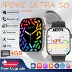 2024 New DT Watch 10 Smart Watch Men For Apple AMOLED 4GB Memory Music 3D Surround Bluetooth Call IP68 Waterproof Smartwatch Man