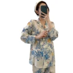 kf-Sb801978f92bf4670b87e4f8362f0b55ef-Light-Luxury-Spring-and-Autumn-New-Silk-Smooth-Pajamas-for-Women-Monet-Flower-High-Grade-Long