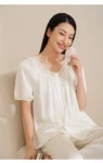 kf-S588ed3dc7581475fa0b0f2387526cce1W-Winsleter-100-Mulberry-Silk-Pajamas-Set-Lace-Sleep-Home-Clothes-Women-Short-Sleeves-Top-Pants-Summer