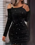 kf-Se27f889c7dfe4859ac73c390031ab00ey-New-European-and-American-women-s-solid-color-flash-slim-fit-short-dress