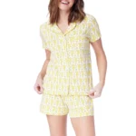 kf-Sd8de4e4a10fe42b18d0261a4120790ebU-Rainbow-Monkey-Print-Comfy-Lounge-Pajama-Y2K-Vintage-Short-Sleeve-Blouse-Shirt-Top-Shorts-2-Piece