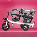 kf-S13137eabc5e841278a2e19cdb09d857e9-Children-s-Double-Stroller-Multifunctional-Two-way-Baby-Stroller-Twins-Stroller-Double-Folding-Three-wheel-Car