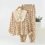 kf-S313b4f04ce8e4120863872cf326f63a5S-Women-s-Sweet-Pajama-Set-Full-Sleeve-Comfort-Top-Long-Pants-Sexy-Lace-Accents-Princess-Bow