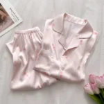 kf-Sb7abdffab78b4e96a587dd62c6984e8e2-Cherry-Print-Autumn-Faux-Silk-Satin-Women-Pajamas-Set-Top-Pants-2-Pieces-Sleepwear-Short-Sleeve