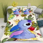 Stitch 3-Piece Set 1 Quilt Cover 3d Children'S Bedding Set 100% Polyester Duvet Cover Suitable For Children And Adults Home