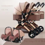 New Style Detachable Twin Stroller Double Stroller for Baby and Older Brother Multifunctional Twin Baby Carriage