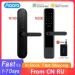 Aqara N100 N200 Smart Door Lock Fingerprint Bluetooth Password NFC Unlock Works with Mijia HomeKit Smart Linkage with Doorbell