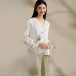 kf-Sf72014845f88498c94aea6cc1efa1661N-Winsleter-100-Mulberry-Silk-Pajama-Set-Casual-Fashion-Homewear-Women-Long-Sleeve-VNeck-Top-Pants-Summer