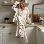 kf-S252f3ddfd7ee40f79c93b92494536cffA-NHKDSASA-Women-s-Love-Print-Cotton-Pajamas-Single-Breasted-Pocket-Sleepwear-Lapel-Long-Sleeve-Women-s