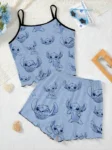 kf-S9e0dae5fba5240658fbd33506942e6fbf-Home-Dress-Women-s-Suit-T-shirt-Pajama-Skirt-Lettuce-Trim-Top-Stitch-Short-Sets-Disney