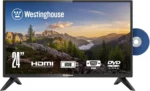 24 Inch TV with DVD Player Built in, 720p HD LED Small Flat Screen TV DVD Combo with HDMI, USB, & Parental Controls, Non-Smart