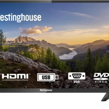 24 Inch TV with DVD Player Built in, 720p HD LED Small Flat Screen TV DVD Combo with HDMI, USB, & Parental Controls, Non-Smart
