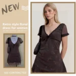 kf-Se542a38fb68f4718a2b6d3aa4de981a8k-Vintage-Floral-Brown-Dress-Women-s-Summer-2024-Chic-Sexy-Elegant-Fashion-Ladies-Casual-Dress-Beautiful