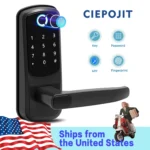 CIEPOJIT Smart Lock 5 In 1 Door Lock With Handle Biometric Technology Storage Memory Function TT LOCK APP Control