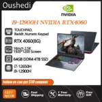 Gaming Laptop 16 inch Intel Core i9-12900H NVIDIA RTX 4060 8G 64GB RMD 4TB SSD DDR4 Windows 11 HD Camera WiFi6 Portable Computer