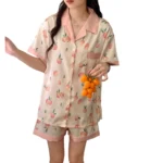 kf-Sba1dde20df7e4f7482d4743c3fc25500T-Women-Pajamas-Sets-Summer-2-Piece-Peaches-Print-Pyjama-Faux-Silk-Satin-Buttons-Sleepwear-Short-Sleeve