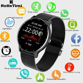 Smart Watch Men Bluetooth Call 24H Heart Rate Monitor Women Sports Fitness IP67 Waterproof Smart Watch For Android IOS 2024 New