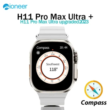 Original H11 Ultra Pro Max Smart Watch Series 8 Ultra upgraded Compass 2.02 Man Sports SmartWatch PK HK8 Pro Max DT8 Hello Watch