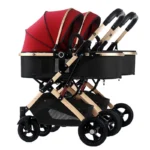 kf-Sf32b6915ea9545c8b943b3fef22cb696p-Multifunctional-Twin-Stroller-Foldable-Double-Stroller-Lightweight-High-View-Double-Children-s-Stroller-Detachable