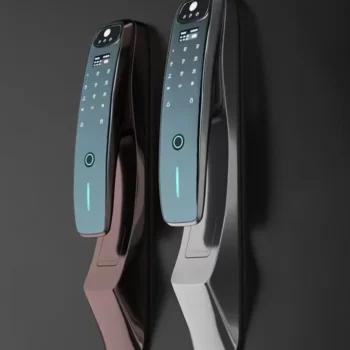 Best selling wholesale products smart lock video intercom TUYA/XHOME app handle lock smart home fingerprint smart digital lock