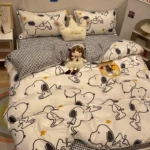 kf-Sfc4a330103ff40e69780a1983891fe36G-Cute-Cartoon-Snoopy-Bedding-Set-Girls-Boys-Dorm-Pillow-Case-Bed-Sheet-Pillow-Case-Student-Single