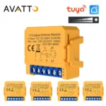 AVATTO Tuya ZigBee WiFi Dimmer Switch Module Smart Home DIY Breaker 1 2 Gang Supports 2 Way Control Work with Alexa Google Home