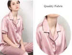 kf-Se025ffc1a17449269e71ec8671f7b05fL-Womens-Pajamas-Set-19MM-Pure-Silk-Short-Sleeved-Top-and-Bottom-Suit-Two-Piece-For-Summer