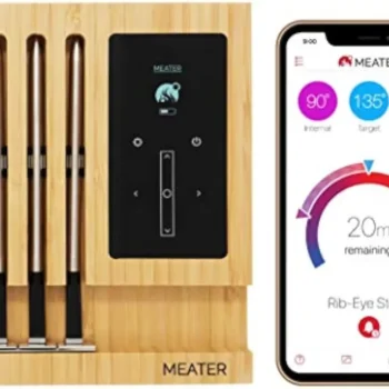 Premium WiFi Meat Thermometer, 4-Probe, BBQ, Oven, Grill, Kitchen, Smoker, Rotisserie, iOS, Android App