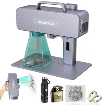 ATOMSTACK M4 Infrared Laser Marking Machine 720,000 mm/min Desktop Handheld Precise Positioning Fiber Engraver For Metal Plastic