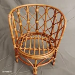Newborn Photography Props Basket Handmade Vintage Bamboo Chair Newborn Photo Posing Props Baby Record Growth Photography Props