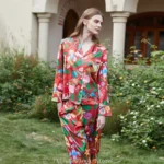 kf-S79c4ebcca40f400a9d15d69cd22fd8b1n-Fashion-comfortable-Ice-Silk-Pajamas-Women-s-High-end-Sense-ins-Style-Lapel-Spring-and-Summer