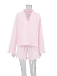 kf-Sc94ac26434434a9ca1df50b941e9ccc9F-Marthaqiqi-Cotton-Women-S-Sleepwear-Suit-Sexy-Turn-Down-Collar-Nightwear-Long-Sleeve-Nightgowns-Shorts-Casual