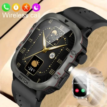 2024 New LED Men's Smart Watch 5.2 Bluetooth Call 2.01 inch Full Screen Touch 240 * 296 Resolution IP67 Waterproof Smart Watches