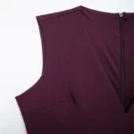 kf-S8eec974c24b14ee6badb34ff01e30debE-Summer-Women-s-Mini-Dress-Fashion-V-Neck-Belt-Slim-Pleated-Dresses-2024-Sleeveless-Elegant-Streetwear