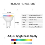 kf-S497b6ae4144948c0a61e762dbab91a04y-220V-Smart-GU10-Bluetooth-Lamp-Tuya-Smart-Life-APP-LED-Bulbs-RGB-Dimmable-Spotlight-For-Home