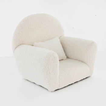 Baby Photography Sofa Props Newborn Taking Pictures Soft Solid Color Small Seat Sofa Infant Posing Chair Studio Photo Decoration