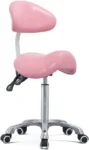 Tattoo Dental Lash Chairs for Eyelash Tech Massage Salon(Pink,with Back