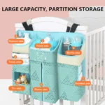 Portable Baby Crib Hanging Storage Bag Baby Cot Bed Crib Organizer Toy Diaper Pocket for Newborn Crib Bedding Set Baby Stuff Sac