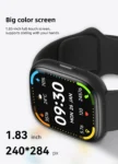kf-Sece5a7fccfd744c099c693e590e40d4a1-New-ZZYSMART-1-83-Inch-IDW26-Smart-Watches-For-Men-Women-Bluetooth-Call-Build-in-Alexa