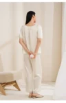 kf-S588ed3dc7581475fa0b0f2387526cce1W-Winsleter-100-Mulberry-Silk-Pajamas-Set-Lace-Sleep-Home-Clothes-Women-Short-Sleeves-Top-Pants-Summer