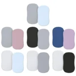 2xBaby Crib Fitted Sheet Diaper Changing Mat Cover Infant Removable Crib Bedding Protective Sleeve Nursery Room Supplies