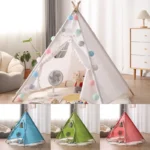 kf-Uc88e6971ff564147b2be24e513b1fb3bw-Newborn-Photography-Props-Mini-Wigwam-Tent-Children-S-Entertainment-Solid-Wood-Tent-Studio-Shooting-Teepee-Baby