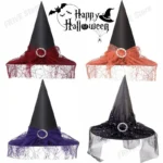 Baby Photography Props Halloween Witch Hat Decoration Newborn Photography Props Cosplay Witch Headdress Photography Accessories